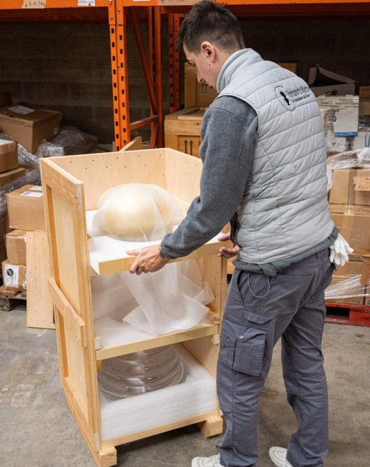 Emballage sur mesure d'objets d'art Paris